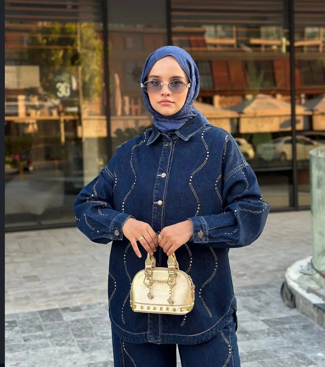 ست کت شلوار جین مجلسی